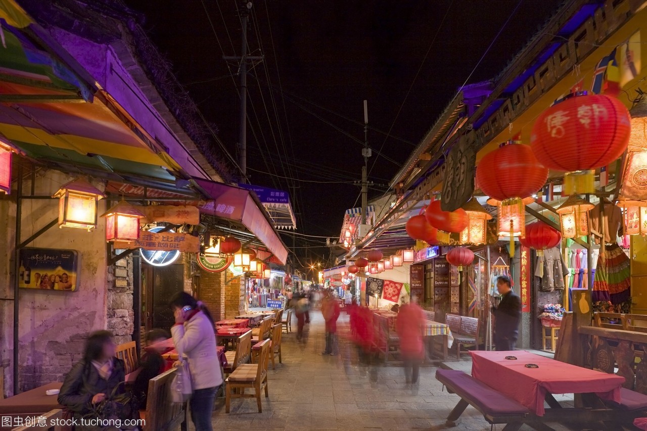 大理古城,云南夜市