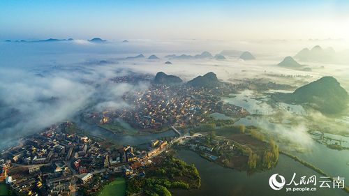 瞰云南丨丘北喀斯特湿地风景如画